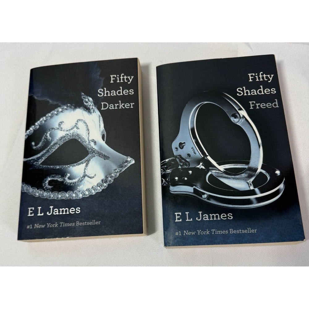 Fifty Shades Darker & Fifty Shades Freed Paperback Set by E. L. James Romance